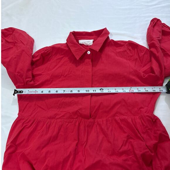 Pomander Place by Tuckernuck Women’s M Mabel Tiered Maxi Dress Hibiscus Red - Picture 16 of 16